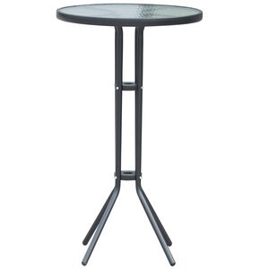 Set Bistrot da Esterno a 3 Pezzi Grigio Antracite per 2 Persone, Mobili da Giardino Resistenti - Product Image 4