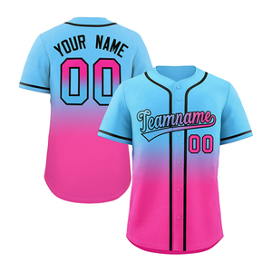 Camiseta de Béisbol con Cuello Redondo, Transpirable, Uniforme Personalizado por Sublimación, con Botones, Ropa Deportiva para Equipos, Camiseta Deportiva para Jugadores de Béisbol - Product Image 5