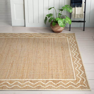 ชุดพรมปูในพื้นที่สไตล์โบฮีเมียนขนสัตว์และปอกระเจาทำจากธรรมชาติ - Product Image 3