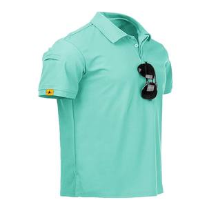 Chemises polo pour hommes à manches courtes, performance sportive, golf, chemises tactiques pour hommes, col polo à manches courtes - Product Image 1