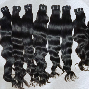 Extensiones de Cabello Humano Remy 100% Sin Procesar, Textura Natural, de un Solo Cabezal de Donante, del Templo del Sur de la India, Chennai, Tamil Nadu, Auténticas - Product Image 6