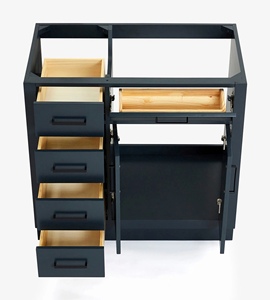 Gabinete de Baño OEM Timothy de 36 Pulgadas con Lavabo a la Derecha, Solo Gabinete, 7 Opciones de Acabado, Venta al por Mayor, Fábrica en Vietnam - Product Image 6