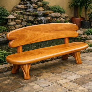 Banc d'extérieur Luxali C008 en noyer massif, fabriqué à la main, design moderne, écologique, durable, capacité 3 places - Product Image 2