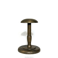 Support de présentation de perruques en bois de luxe écologique de style antique, facile à assembler, pour les magasins de détail et les salons de coiffure