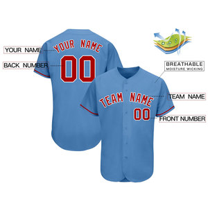 Camiseta de Béisbol para Adultos al por Mayor, Alta Calidad, 100% Poliéster, Personalizable con Bordado y Sublimación, Transpirable, de Secado Rápido, Lisa - Product Image 5