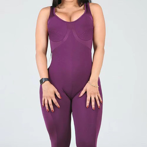 Women's High Waist Tie Dye Yoga <b>Workout</b> <b>Jumpsuit</b> with Full Sleeves-Breathable Stretch Fabric for Gym Fitness - Product Image 5
