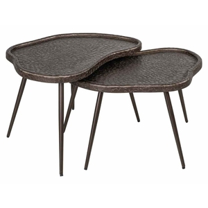 Table basse moderne de style mid-century, plateau en marbre, structure en bois, fabrication artisanale, légère, écologique, facile à nettoyer, Chandni Crafts, salon - Product Image 2