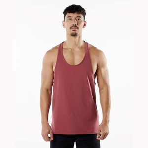 Men's Solid Color Knitted Tank <b>Top</b> O-Neck Casual Sleeveless Red <b>Maroon</b> - Product Image 1