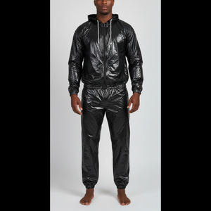 Traje de Sauna de Alta Calidad OEM, Tela de Poliéster Impermeable, Traje para Sudar, Gimnasio, Ejercicio, Pérdida de Peso, Proveedor y Fabricante - Product Image 3