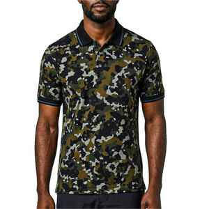 Camisetas Polo para Hombre con Estampado de Camuflaje y Logotipo Personalizado, Camiseta de Golf con Cuello en Contraste, Ropa Casual de Golf para Hombre - Product Image 2