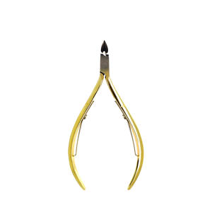 Best Seller <b>Cuticle</b> Nipper VNC-501 Vina Vietnam OEM Gold Blade Carbon Steel Square Jaw for Clean <b>Cuticle</b> Trimming - Product Image 3