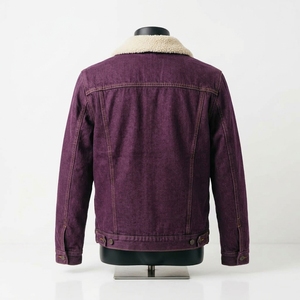 Trendy Heavyweight Solid Sherpa Fleece Denim <b>Jacket</b> Casual Fit <b>Mens</b> Winter Denim Sherpa <b>Jacket</b> - Product Image 3