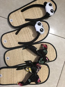 HIGH QUALITY Breathable Seagrass <b>Slippers</b> Sustainable <b>Summer</b> Home <b>Slippers</b> Wholesale - Product Image 2