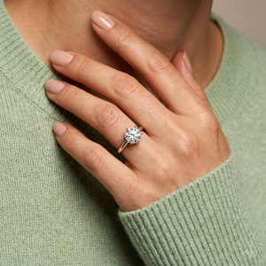 Luxury 925 Sterling <b>Silver</b> <b>Solitaire</b> <b>Ring</b> Moissanite 2CT Round Diamond Engagement Wedding <b>Ring</b> Custom Fine Jewelry - Product Image 6