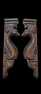 Handcrafted Wooden Art Deco Dragon Corbel Hanging <b>Wall</b> <b>Decor</b> for Baptism & Birthday Celebrations - Product Image 4