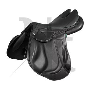 Silla de montar inglesa de doma clásica de cuero genuino de alta calidad con estructura de madera, cómoda, productos de carreras de caballos ingleses de la India - Product Image 3