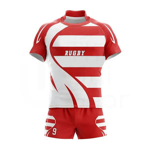 Ensemble de shorts de rugby respirants de haute qualité 100% polyester pour hommes et femmes, nouveau design, uniformes de joueurs de football en gros - Product Image 1