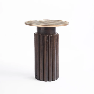 Modern <b>Solid</b> <b>Wood</b> Multi-functional Convertible Extendable Nightstand Bedside With Iron <b>Top</b> And Glass For Home Decor - Product Image 3