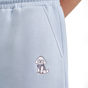 New Embroider Wide Leg Loose Fit Joggers High Quality Streetwear Cotton/Fleece <b>Trouser</b> for Men's Stylish <b>Drawstring</b> Sweatpants - Product Image 4