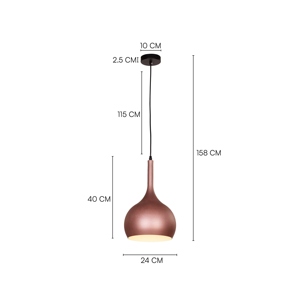 Modern <b>Rose</b> Gold Pendant <b>Light</b> Nordic Hanging Ceiling Lamp Contemporary Metal Pendant Fixture Minimalist Home Decor Lighting - Product Image 5