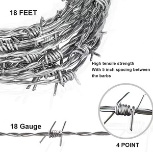 Bán buôn PVC tráng dây sắt mạ kẽm nhúng nóng dây thép gai hàng rào của loại cuộn để bảo vệ và sử dụng Nhà Tù - Product Image 3
