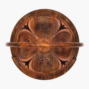Affordable Handmade Wooden Snack Serving <b>Tray</b> with Multiple Compartments for Nuts, Dry Fruits, Sweets and Party Snacks - Product Image 2
