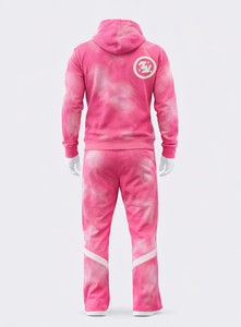 Men Winter Full Zip Hooded Joggers Sweat <b>pants</b> with Zip Pockets Jogging Warm Tactical Set Fleece <b>Lined</b> Cotton Tracksuit Set - Product Image 2