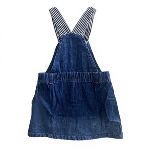 Combinaison en jean pour femme, col montant, sans manches, dos nu, taille haute, coupe ajustée, double boutonnage, avec découpes, délavée - Product Image 5