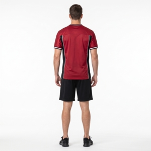 Maillot de football américain personnalisé pour hommes, uniforme d'équipe rouge et noir, vente en gros, vêtements de sport, sublimation professionnelle - Product Image 2