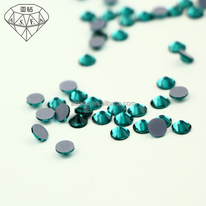 ASFA132 Strass en zircon bleu Hot Fix Pierres de fer et de verre de haute qualité avec une bonne colle pour ongles Vêtement DIY - Product Image 5