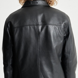 High Quality <b>Men</b> <b>Leather</b> <b>Jackets</b> Trendy Vintage Look Casual Everyday Wear Multiple Colors Factory Supply at Reasonable Price - Product Image 4
