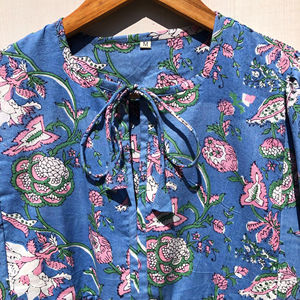 Vestido Midi Elegante con Estampado Floral Vintage, Manga Larga, Cintura Natural, Color Liso, para Mujer, Ropa de Dormir - Product Image 1