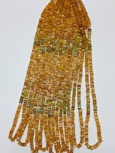 Cuentas de turmalina natural en rodajas cuadradas lisas / Cuentas Heishi en rodajas cuadradas lisas de 4 mm de tamaño uniforme para joyería - Product Image 6