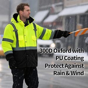 Chaqueta de Seguridad Reflectante de Alta Visibilidad Personalizable 2026 con Múltiples Bolsillos al por Mayor - Product Image 2