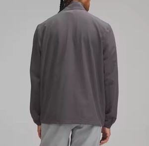 Chaquetas cortavientos impermeables de invierno con cremallera de un cuarto, ligeras, ecológicas, personalizables, para deportes al aire libre, venta al por mayor, gran éxito de ventas - Product Image 3