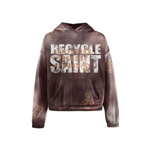 Conjunto de Sudadera con Capucha y Pantalones Jogger Estampados con Diseño Forestal, Estilo Y2K, Lavado Ácido, Marca Personalizada Streetwear, Venta al por Mayor, Chándales Góticos Hip Hop - Product Image 4