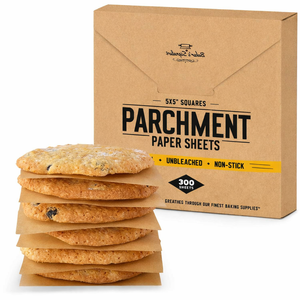 Feuilles de cuisson en papier sulfurisé 12x16 pouces, revêtement silicone, antiadhésives, résistantes à la graisse, compatibles four et friteuse à air, vente en gros fabricant - Product Image 2
