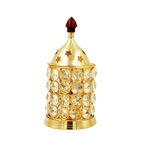 Lámpara de aceite artesanal chapada Akhand Diya, decoración religiosa para el hogar, artículo de regalo espiritual - Product Image 1