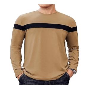 Vente en gros de t-shirts pour hommes, simples, élégants, à col rond, à manches longues, décontractés, fabriqués au Bangladesh. - Product Image 1