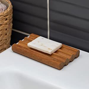 Handmade Natural Wooden Soap Dish Holder Modern Wood Soap Dish <b>Tray</b> for Home Office Hotel Washroom Custom Packing Hot Sale - Product Image 2
