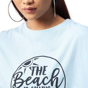 T-shirt court personnalisé pour femme avec logo, imprimé graphique, en coton, style décontracté streetwear, tie-dye, vente en gros OEM - Product Image 4