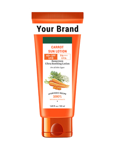 Fabricant de lotion solaire à la carotte en marque privée - Product Image 1
