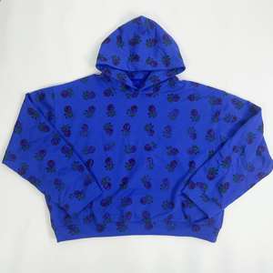 <b>Women's</b> <b>Orange</b> Hooded Sweatshirt Pullover Embossed Logo Solid Color Cotton Knitted Full Sleeve Autumn Casual Wear - Product Image 3