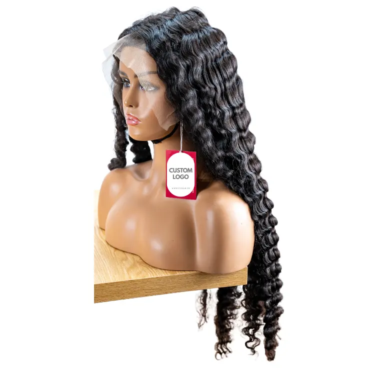 Produk baru 100% bahan rambut manusia rambut Vietnam untuk wanita hitam alami hitam longgar gelombang Wig ekstensi rambut manusia