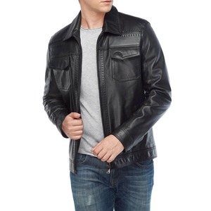 Street Wear <b>Top</b> Quality Men <b>Leather</b> Jacket for Sale <b>High</b> Quality Fashion <b>Leather</b> Jackets for Men - Product Image 6