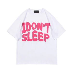 T-shirts streetwear personnalisés de haute qualité fabriqués en usine avec logo personnalisé, t-shirt surdimensionné pour homme en coton biologique avec impression en relief - Product Image 1