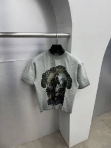 Camiseta al por mayor personalizada con lavado ácido Valley Dreams Art Of War, camiseta gráfica vintage de algodón de alto gramaje, camisetas oversize - Product Image 2