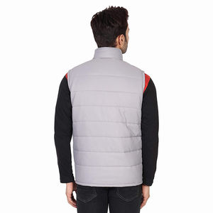 Veste matelassée d'hiver pour homme sur mesure, coupe-vent, respirante, en polyester/coton, fermeture éclair, décontractée, pour la randonnée en plein air - Product Image 1