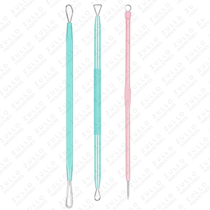 Kit de soins du visage professionnel 3 pièces en acier inoxydable, extracteurs d'acné et de points noirs, ensemble de nettoyage des pores du visage 3 pièces en acier inoxydable - Product Image 2