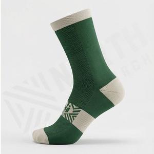 Custom Logo Cycling <b>Socks</b> Breathable Crew Sports Athletic Women Wholesale <b>Moisture</b> Wicking Road Bike Riding Gear Customized - Product Image 3